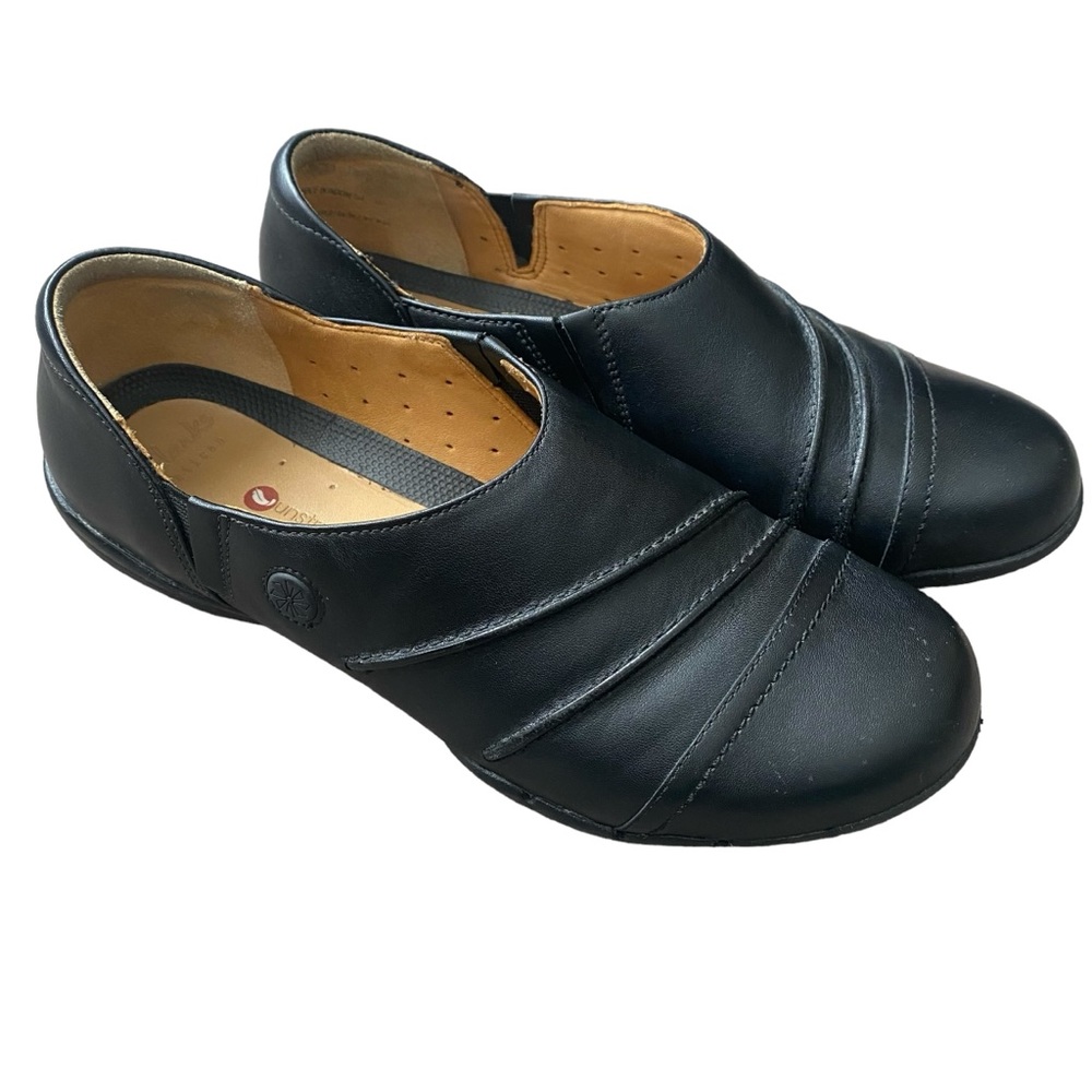 Clarks Black Artisan Unstructured Slup On Shoe/Loafer 7